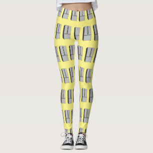 French door refrigerator cartoon illustration leggings