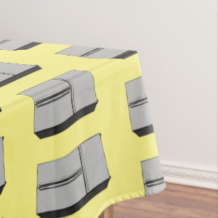 French door refrigerator cartoon illustration tablecloth