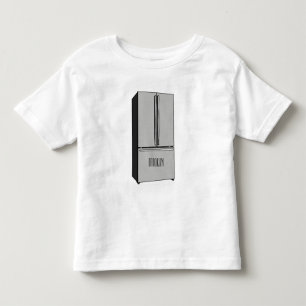 French door refrigerator cartoon illustration toddler T-Shirt