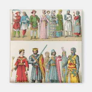 French Dress Magnet