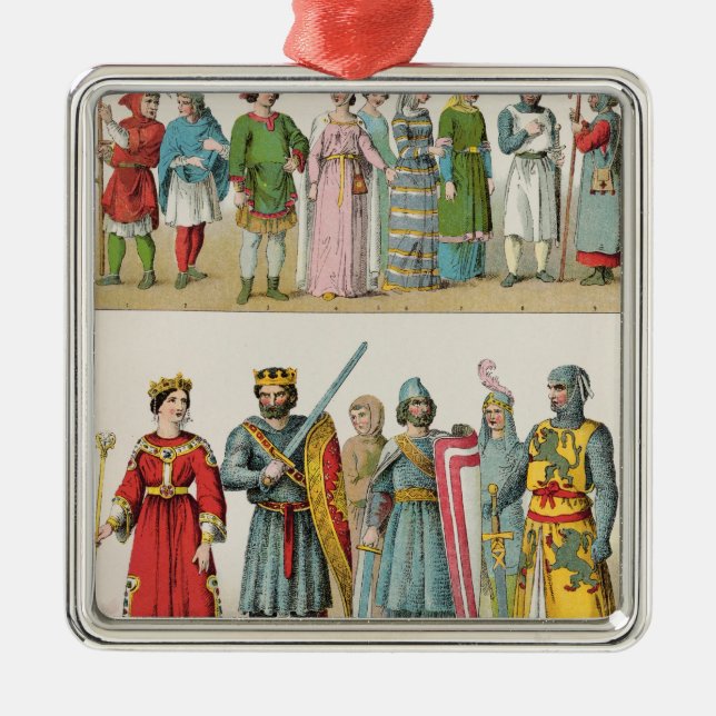 French Dress Metal Tree Decoration (Front)