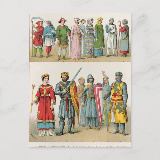 French Dress Postcard (Front)