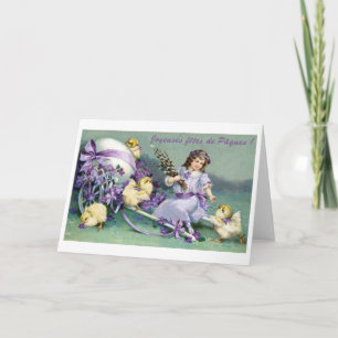 French Easter Fête de Pâques Card