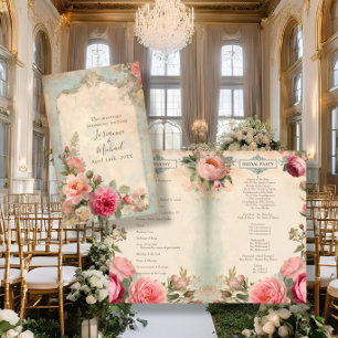 French Elegant Floral Vintage Wedding Ceremony