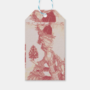 French elegant Marie Antoinette Joyeux Noel Gift Tags