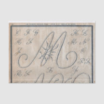 French Embroidery Pattern Decoupage or Giftwrap