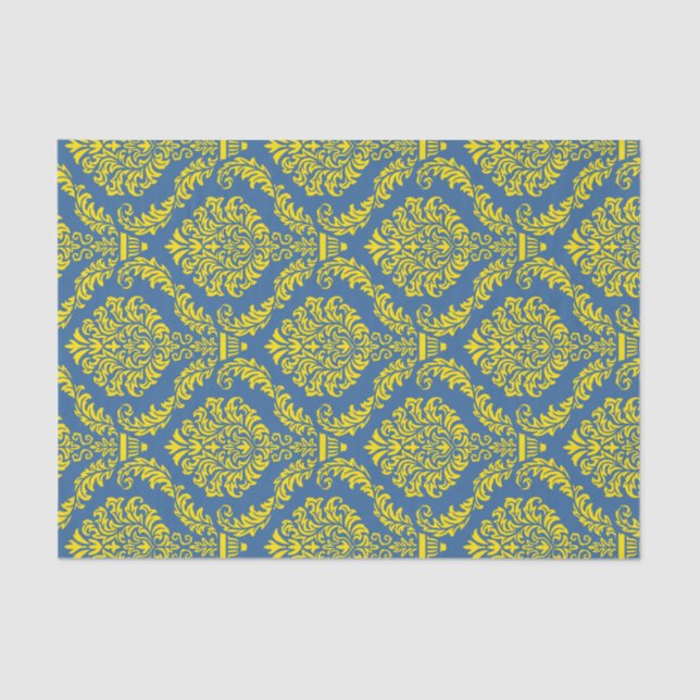 French Empire Damask Pattern #12 Tissue Paper (Front)