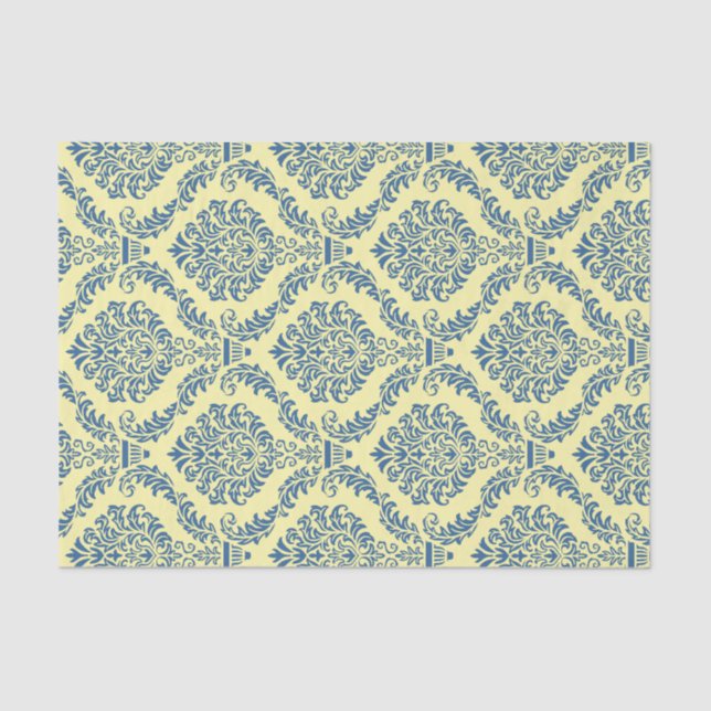 French Empire Damask Pattern #6 Tissue Paper (Front)