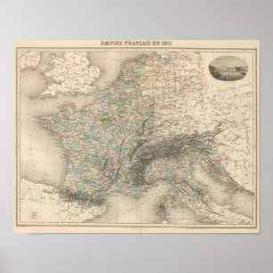 French Empire in 1811 Poster