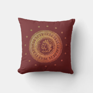 French Empire Pillow - burgundy