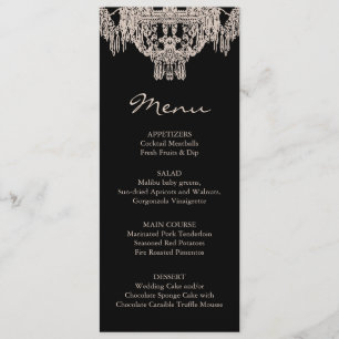 French/English   Chandelier Wedding Menu