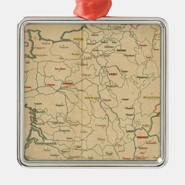 French Establishments Metal Tree Decoration (Front)