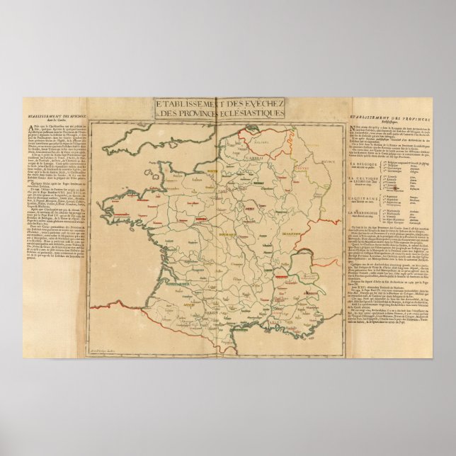 French Establishments Poster (Front)