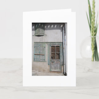 French Facade, Trebes Holiday Card