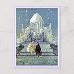 French fairy tales: Princess and Prince Charming Postcard