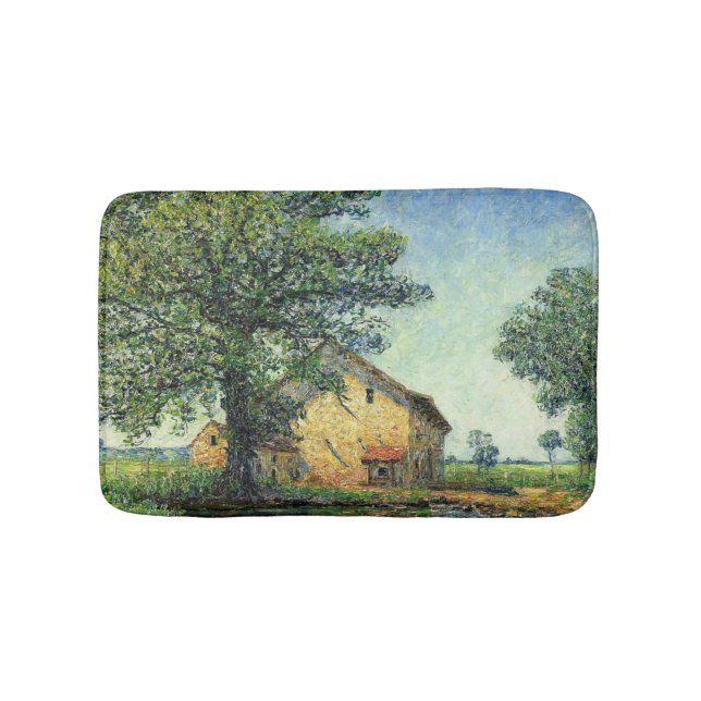 French Farm at La Petite Mare (by Francis Picabia) Bath Mat (Front)