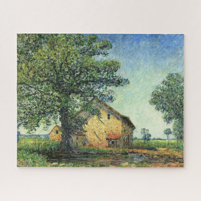 French Farm at La Petite Mare (by Francis Picabia) Jigsaw Puzzle (Horizontal)