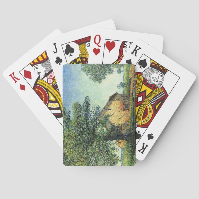 French Farm at La Petite Mare (by Francis Picabia) Playing Cards (Back)