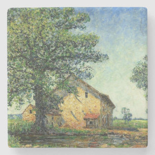 French Farm at La Petite Mare (by Francis Picabia) Stone Coaster