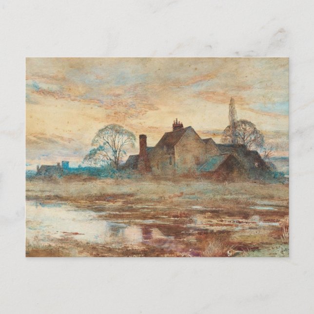 French Farmhouse by Julia Beck Postcard (Front)