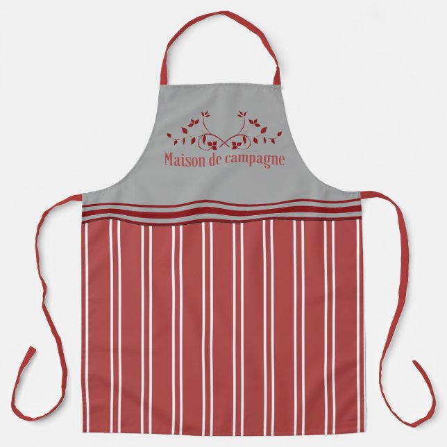 French Farmhouse vintage style  Apron (Front)