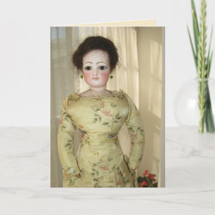 French Fashion Doll Greeting Card - Blank