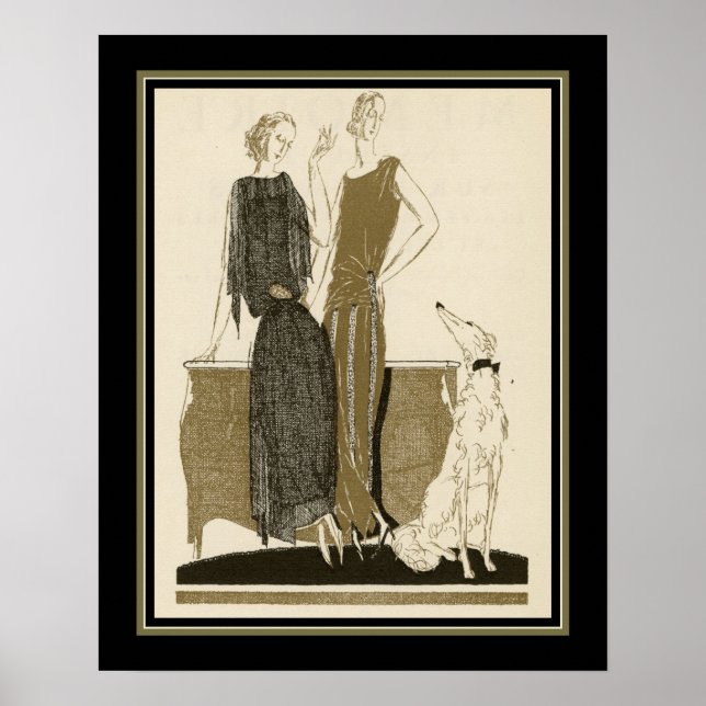 French Fashion Pochoir Art Deco Poster (Front)