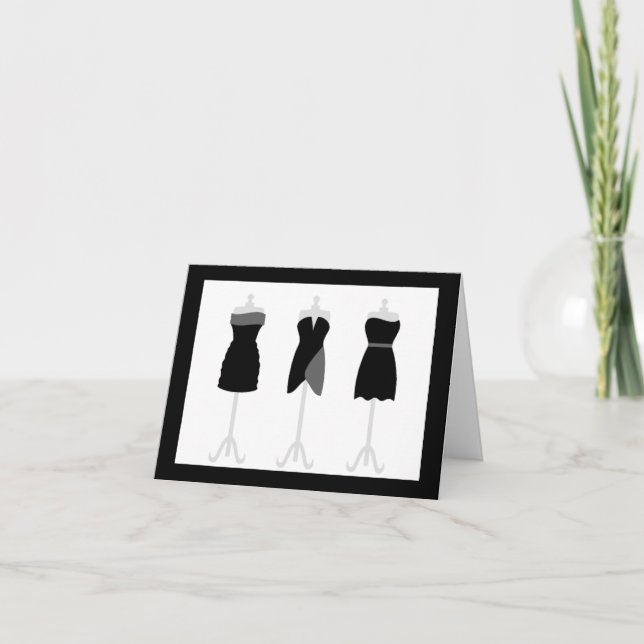 French Fashion Themed Note Cards (Front)