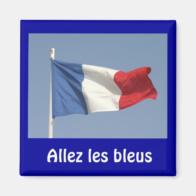 French flag, Allez les bleus Magnet (Front)