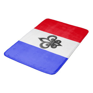 French flag bath mat