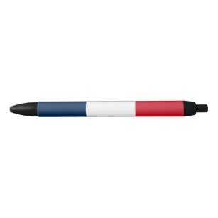 French Flag Black Ink Pen