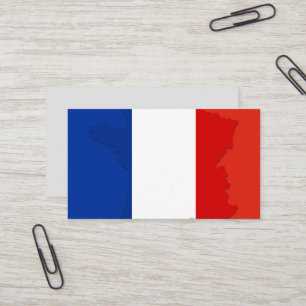 French flag business card