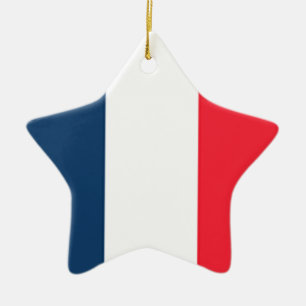 French Flag Ceramic Tree Decoration