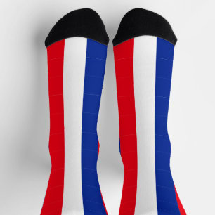 French Flag Colours Striped Socks