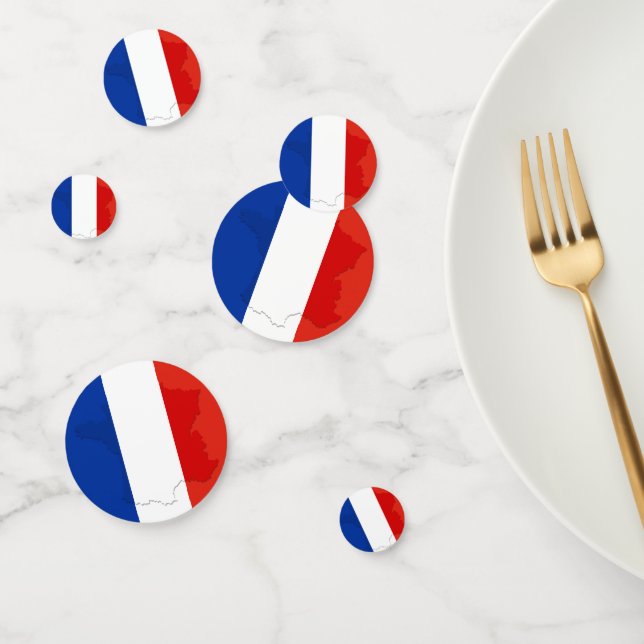 French flag confetti (Group)