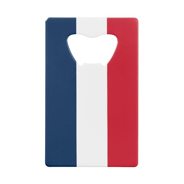 French Flag Credit Card Bottle Opener (Front)