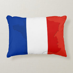 French flag decorative cushion