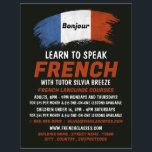 French Flag Design, French Language Course Flyer<br><div class="desc">French Flag Design,  French Language Course Advertising Flyers By The Business Card Store.</div>