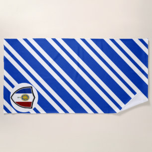 French flag-emblem beach towel