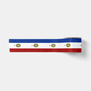 French flag-emblem satin ribbon