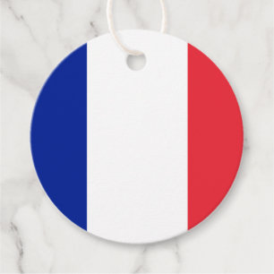 French Flag Favour Tags