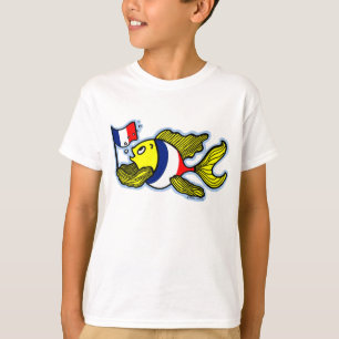 French Flag Fish funny cartoon T-Shirt