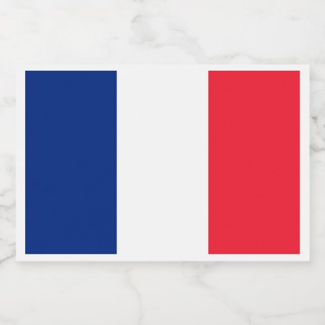 French Flag Food Label (Single Label)