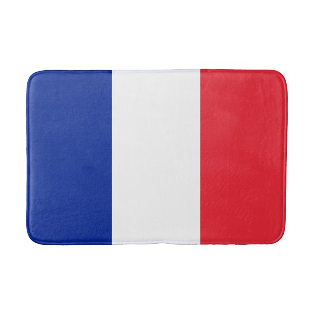 French Flag (France) Bath Mat (Front)