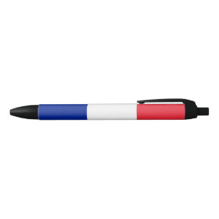 French Flag (France) Black Ink Pen