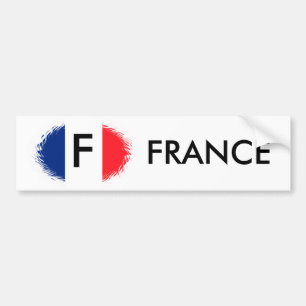 FRENCH FLAG,FRANCE BUMPER STICKER