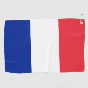 French Flag & France golf /sports Golf Paris Towel