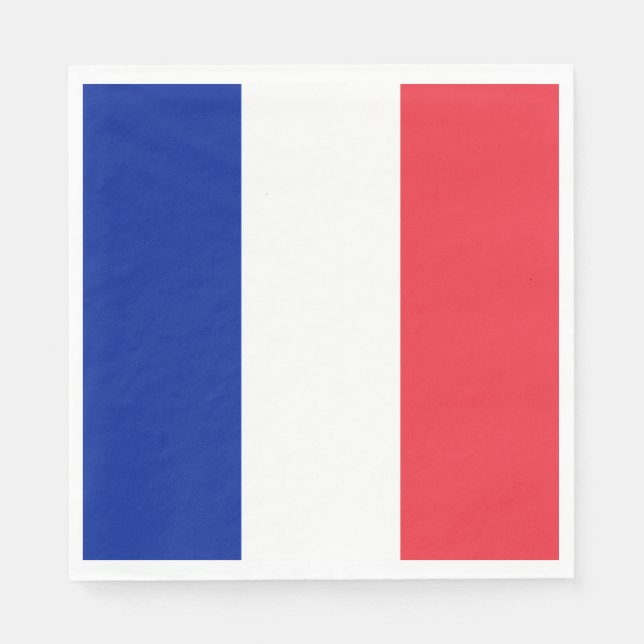 French Flag (France) Napkins (Front)