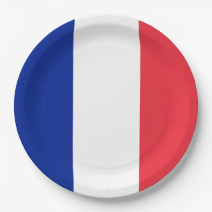 French Flag (France) Paper Plate