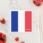 French flag & France party fashion /sports fans Napkin<br><div class="desc">Paper Napkins: France & French Flag - love my country,  travel,  holiday,  national patriots / sports fans</div>